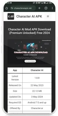 Character AI Mod APK Downloading and Installing guides in Android mobile